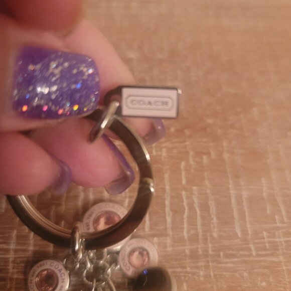 COACH - Pink Cubic Zirconia Keychain (Brand New)(gift box included) - Picture 5 of 6